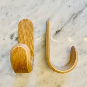 3 Normann Copenhagen Finnish Wooden J Hooks